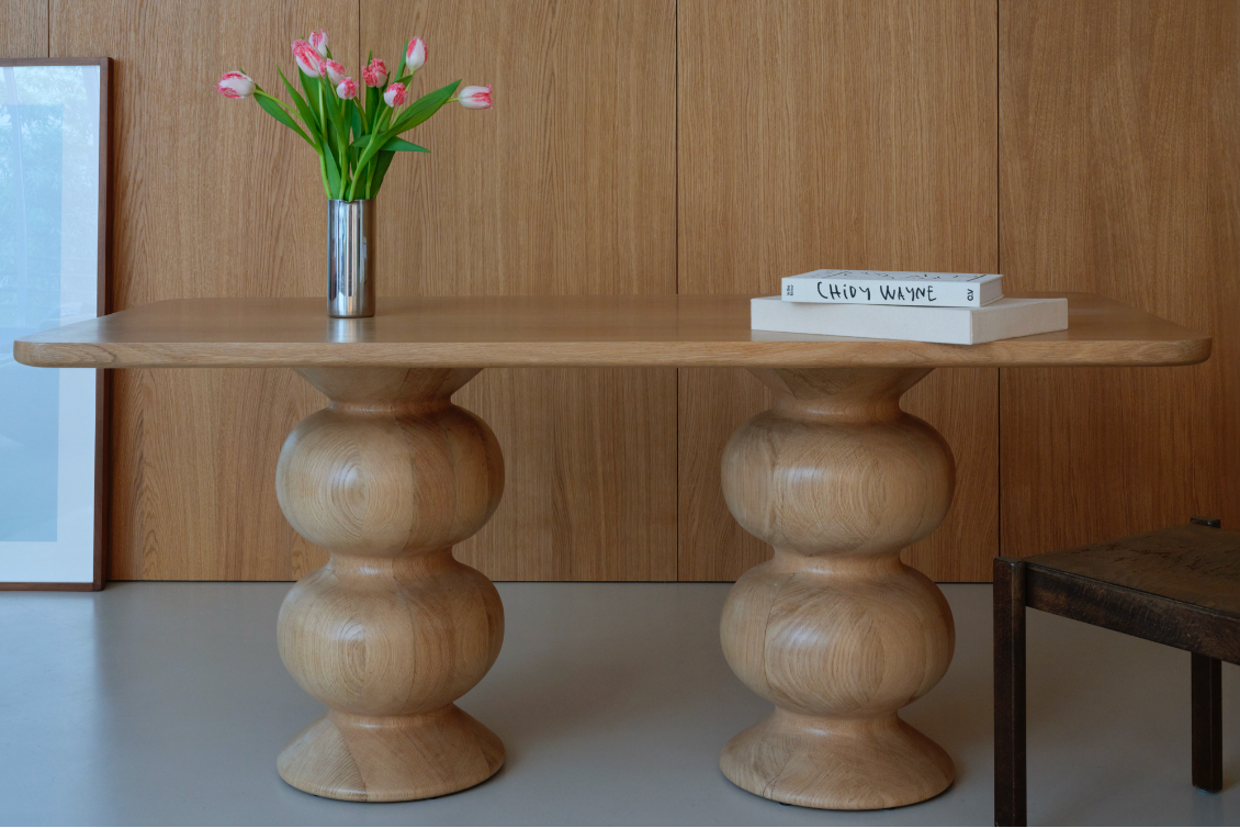 Table double pieds