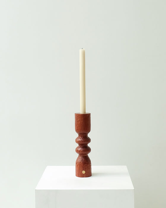 Bougeoir sculpté bubinga